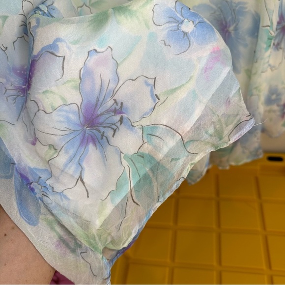 Signature by Robbie Bee Y2K 100% Silk Fairy Halter Dress. Size: 10P. - Picture 6 of 9